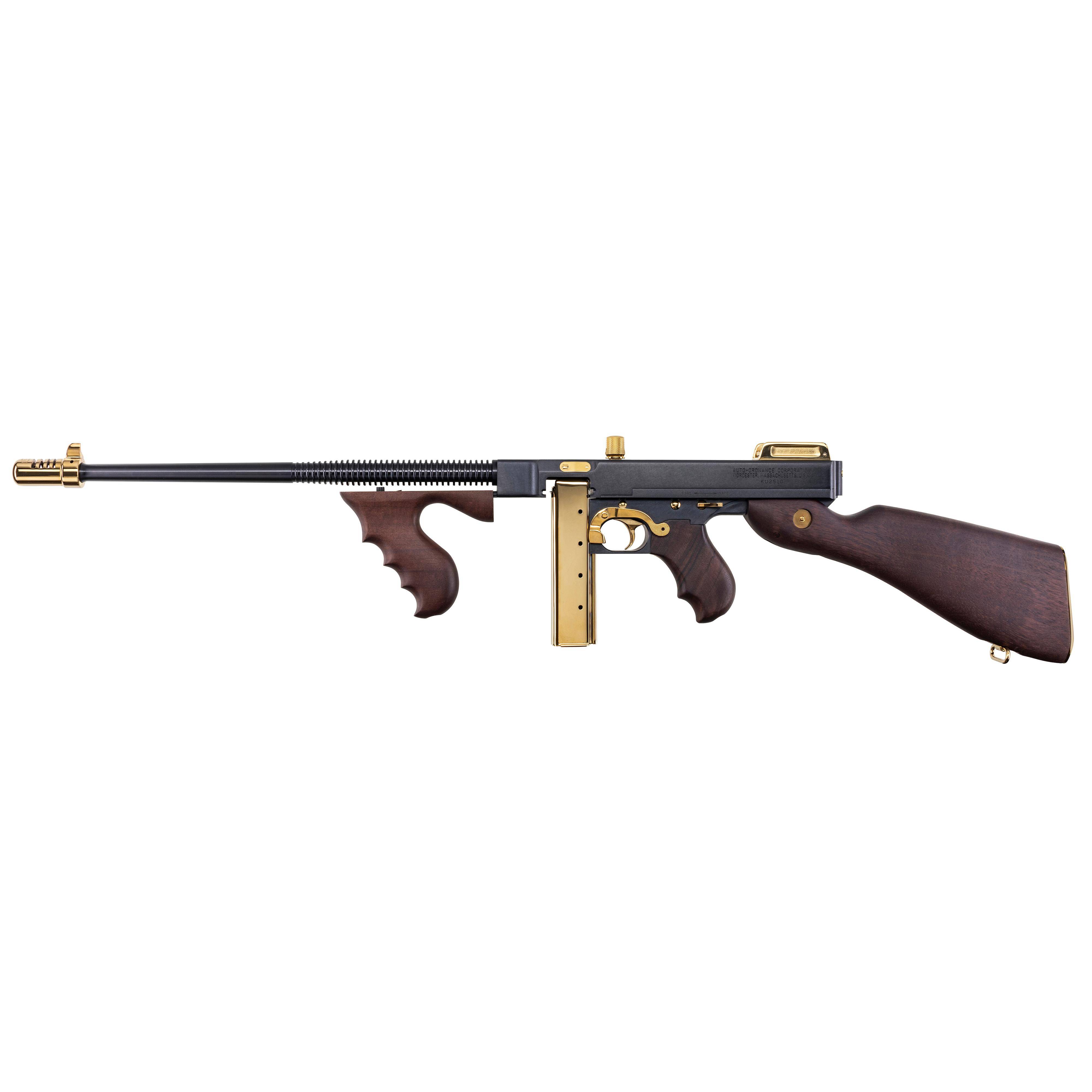 Kahr Auto Ordanace 1927A-1 Dlx Rifle .45 Auto 20rd Magazine 18" Barrel Black w/Gold Walnut Furniture - Image 6
