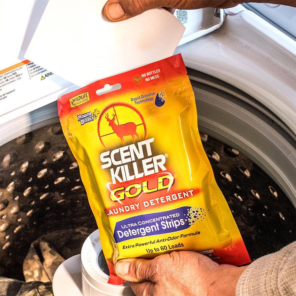 Wildlife Research Scent Killer Gold Laundry Detergent Ultra-Concentrated Detergent Strips 60/ct - Image 2