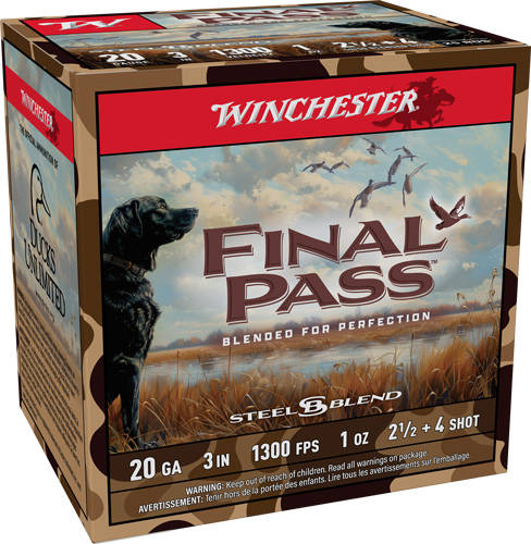 Winchester Final Pass Shotshells 20ga 3" 1oz 1300 fps #2.5 & #4 25/ct - Image 4