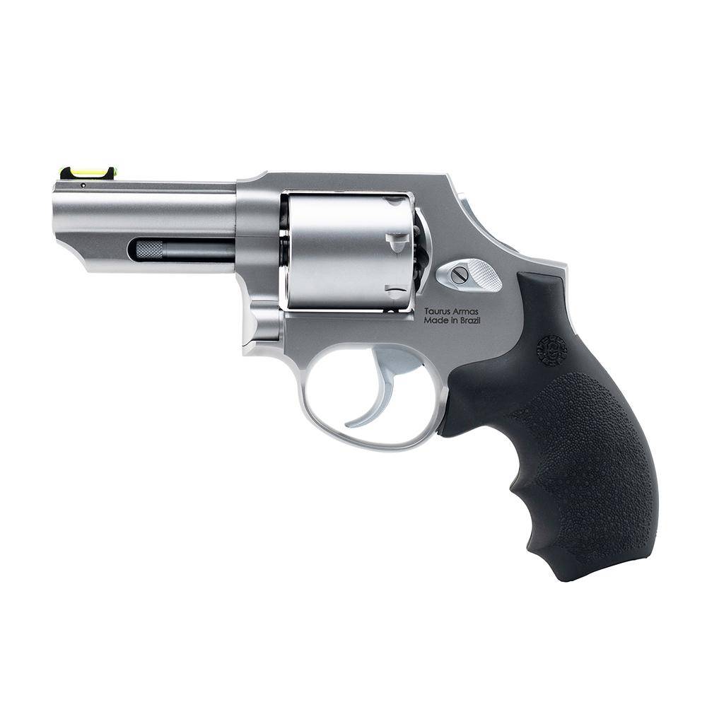 Taurus 66 Combat Handgun .357 Mag 7rd Capacity 3" Stainless Barrel Matte Frame w/Hogue Grip Front Fiber Optic Sight - Image 4