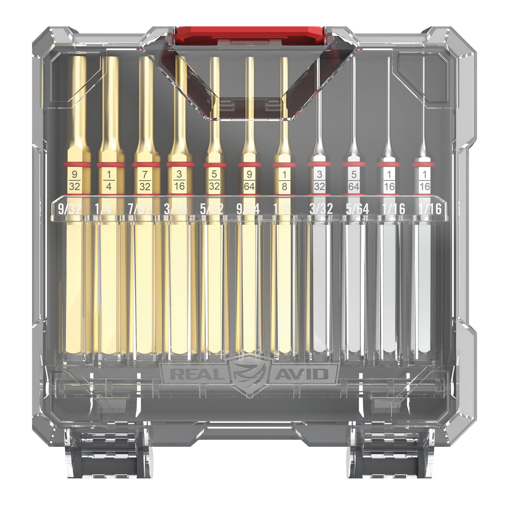 Real Avid Accu-Punch 11-Piece Standard Brass & Steel Pin Punch Set - Image 7