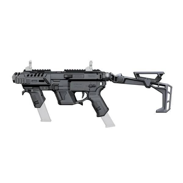Recover Tactical P-IX+ Modular AR Platform Conversion Kit Black with Folding Brace for Glock Pistols