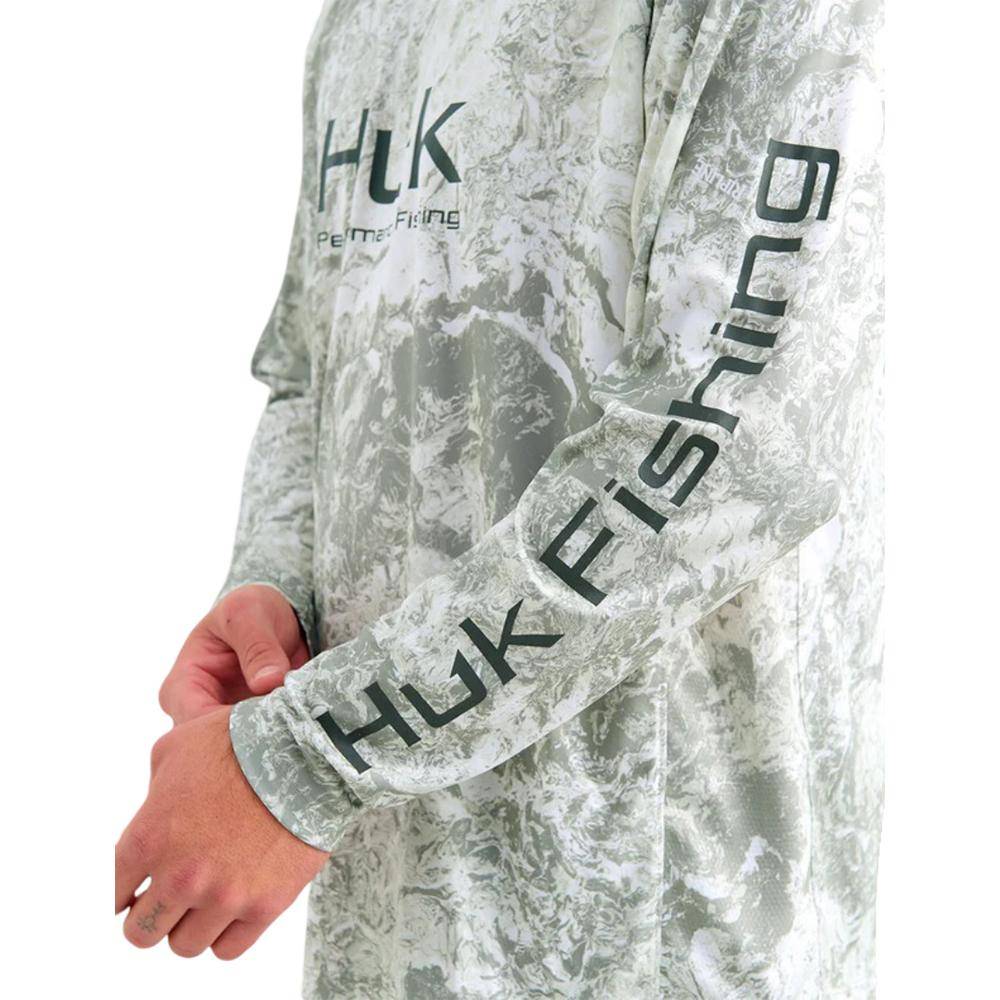 Huk Mossy Oak Pursuit Performance Long Sleeve Crew Shirt MO Seagrass 2XL - Image 5