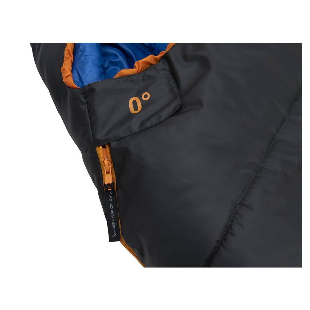 Alps Mountaineering Blaze 0° Regular Sleeping Bag 32x80 Charcoal/Orange - Image 3