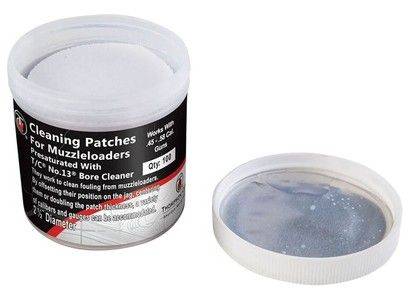 Thompson Center Presaturated Number 13 Muzzleloader Cleaning Patches 2.5" 100/ct - Image 2