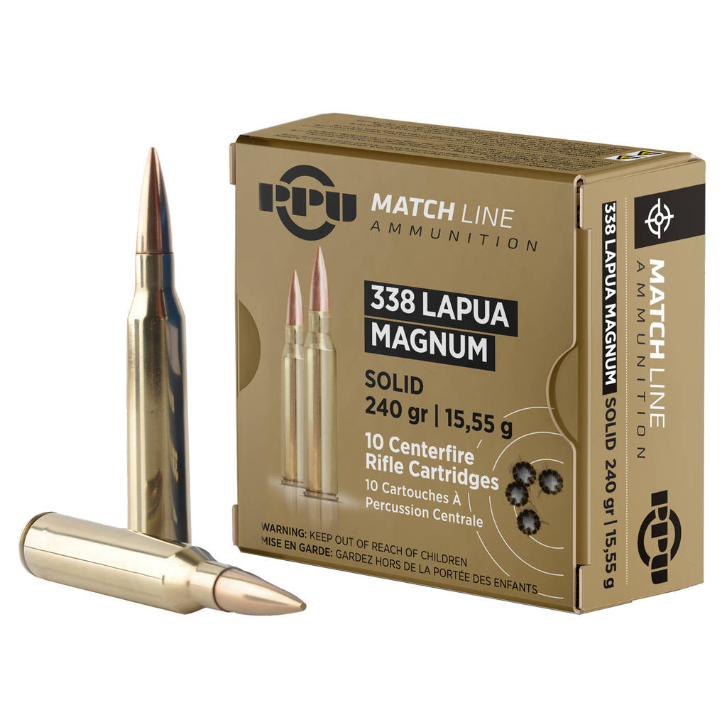 PRIVI .338 LAPUA MAGNUM MATCH SOLID 240GR 10RD