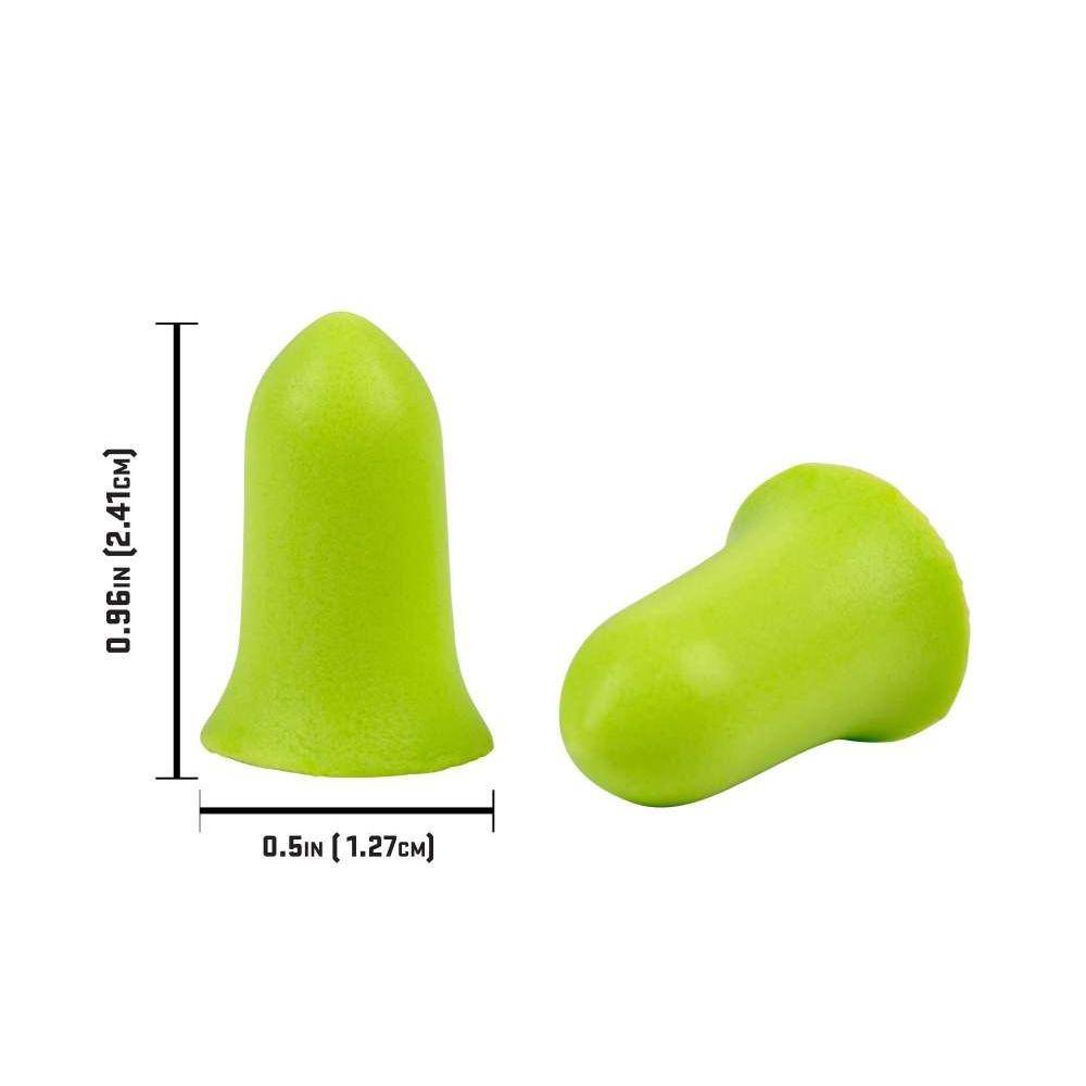 Allen ULTRX Tapered Foam Ear Plugs 32dB Lime 6 Pairs - Image 2
