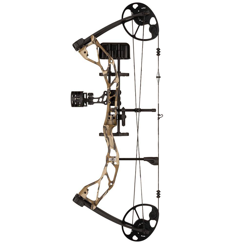 Diamond Archery Radian Compound Bow 305 fps 10-55 lbs RH Mossy Oak Bottomland with Package