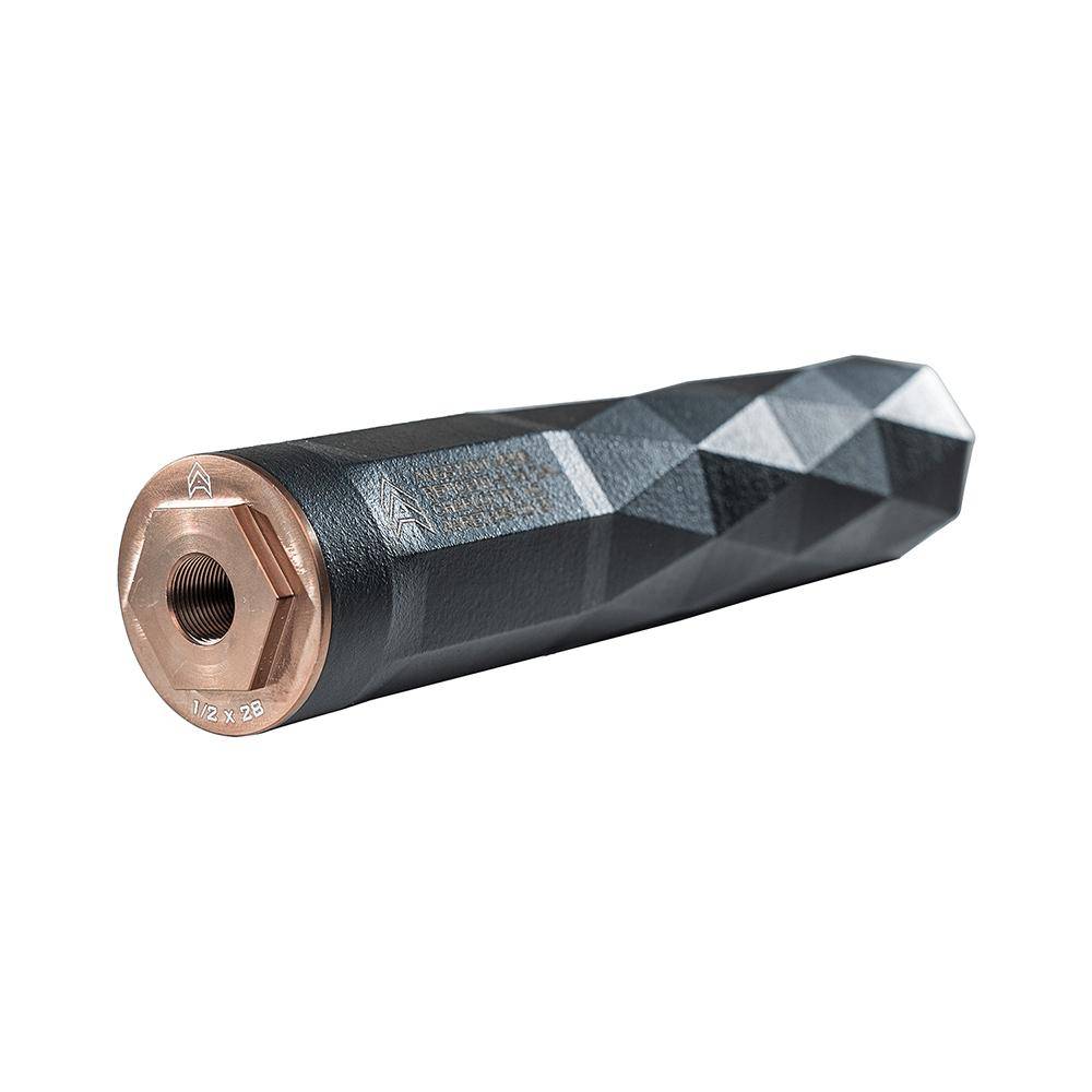 Angstadt Arms Reticent 360S Suppressor Up to 9mm Luger/.360 cal 6.8" 1/2x28 Thread HUB Compatible Black - Image 3