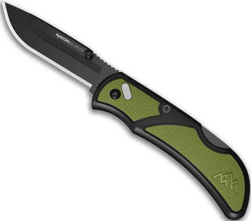 Outdoor Edge RazorEDC Lite Replaceable Blade Folding Knife 2-1/2" Drop Point Blade Green - Image 6