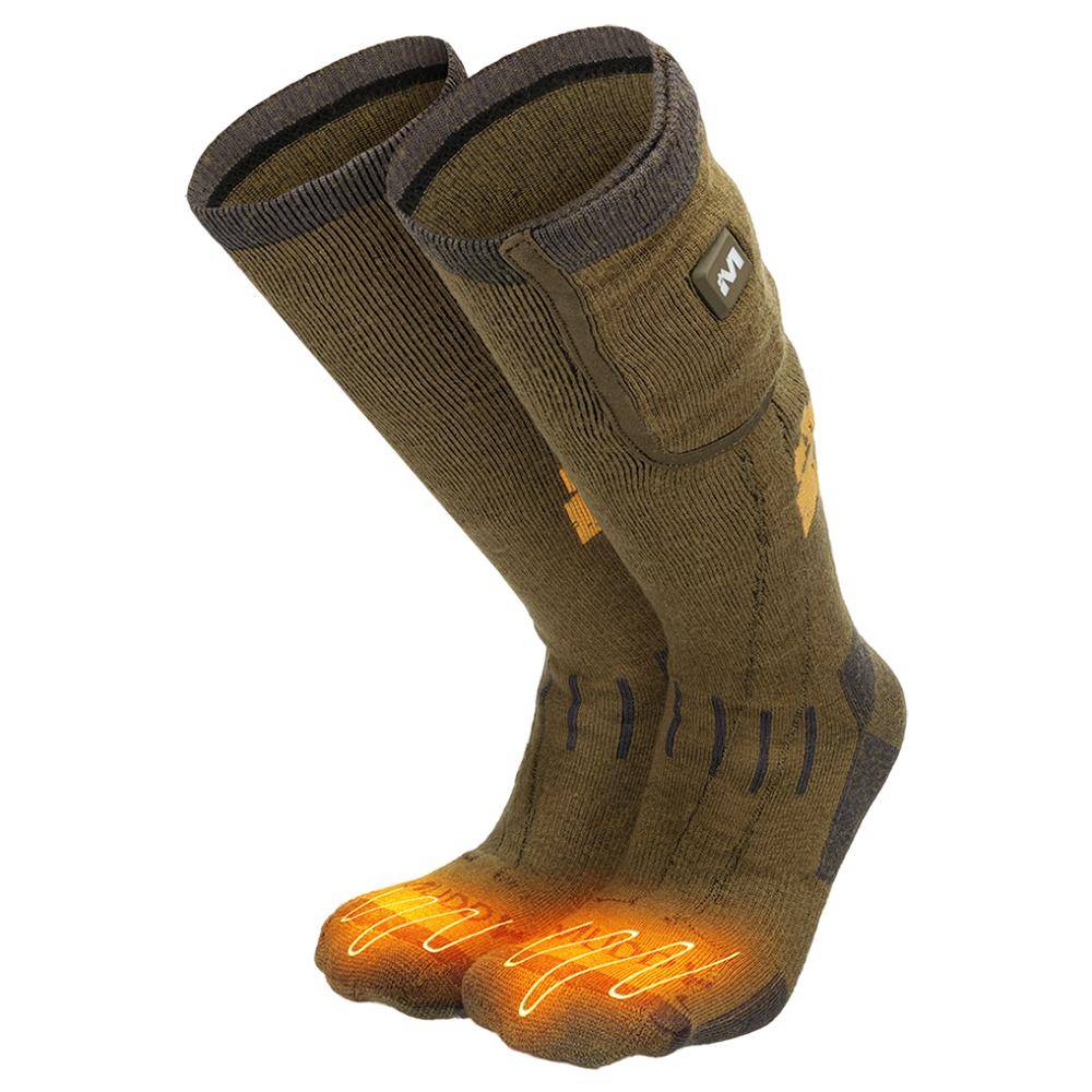Muddy Nucleus Heated Socks Brown Clay M/L - Image 2