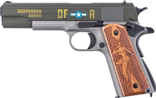 Auto-Ordnance Limited Edition "Memphis Belle" 1911 Handgun .45 Auto 7rd Magazine(1) 5'' Barrel Custom Wood Grips - Image 4