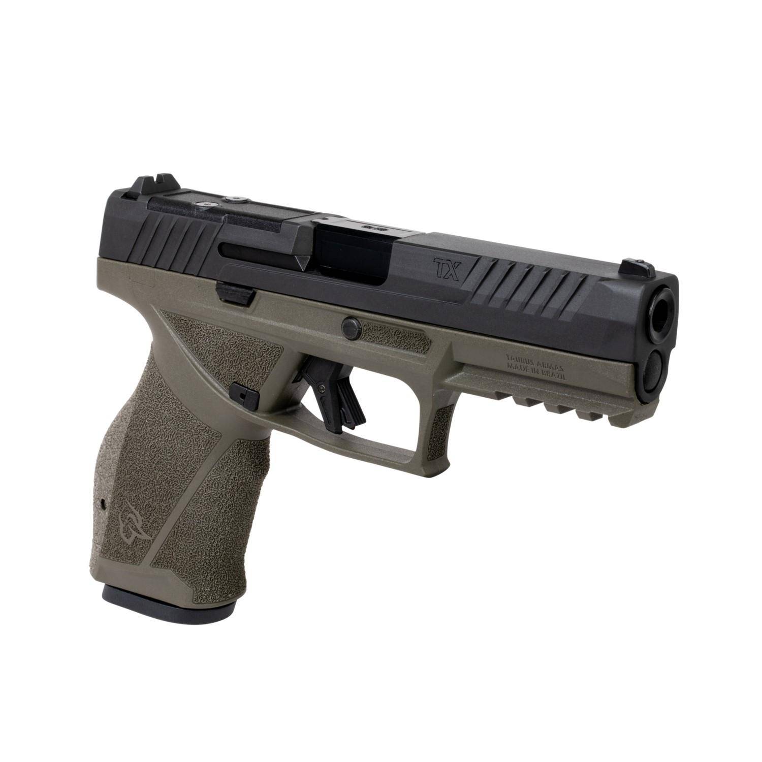 Taurus TX9 Full Size Handgun 9mm Luger 17rd Magazines(2) 4.5" Barrel Matte/Slide OD Green/Frame - Image 3