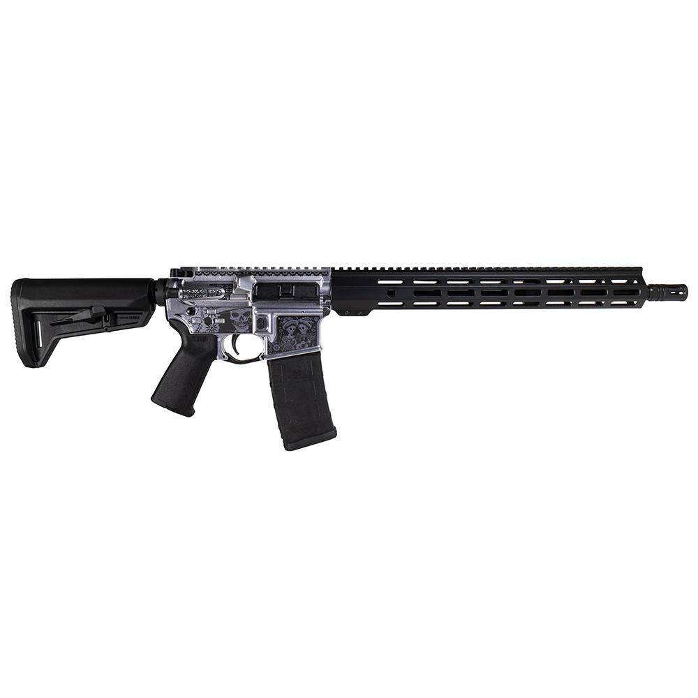Shark Coast Tactical "Day of the Dead" Rifle 5.56mm 10rd Magazine 16" Barrel 15" M-LOK Handguard California Compliant