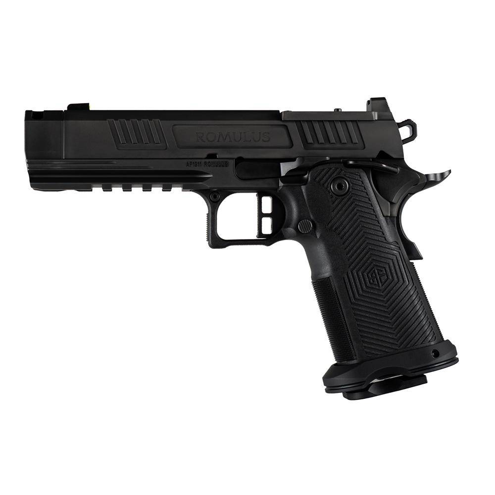Alpha Foxtrot AF1911-Romulus Handgun 9mm Luger 17rd (1) and 20rd (1) Magazines 4.25" Compensated Threaded Barrel Black MOS Cut - Image 2