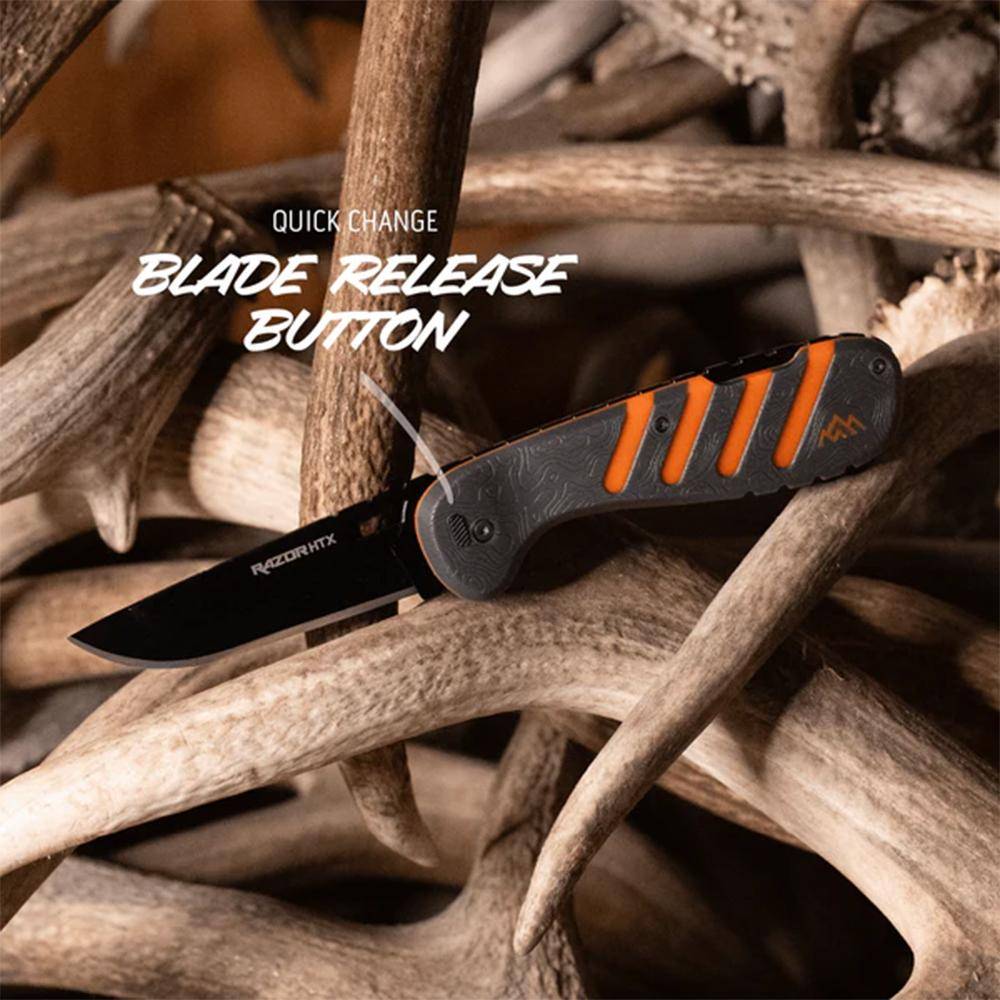 Outdoor Edge Razor HTX Replaceable Blade Folding Knife 3-1/2" Blades Orange - Image 2