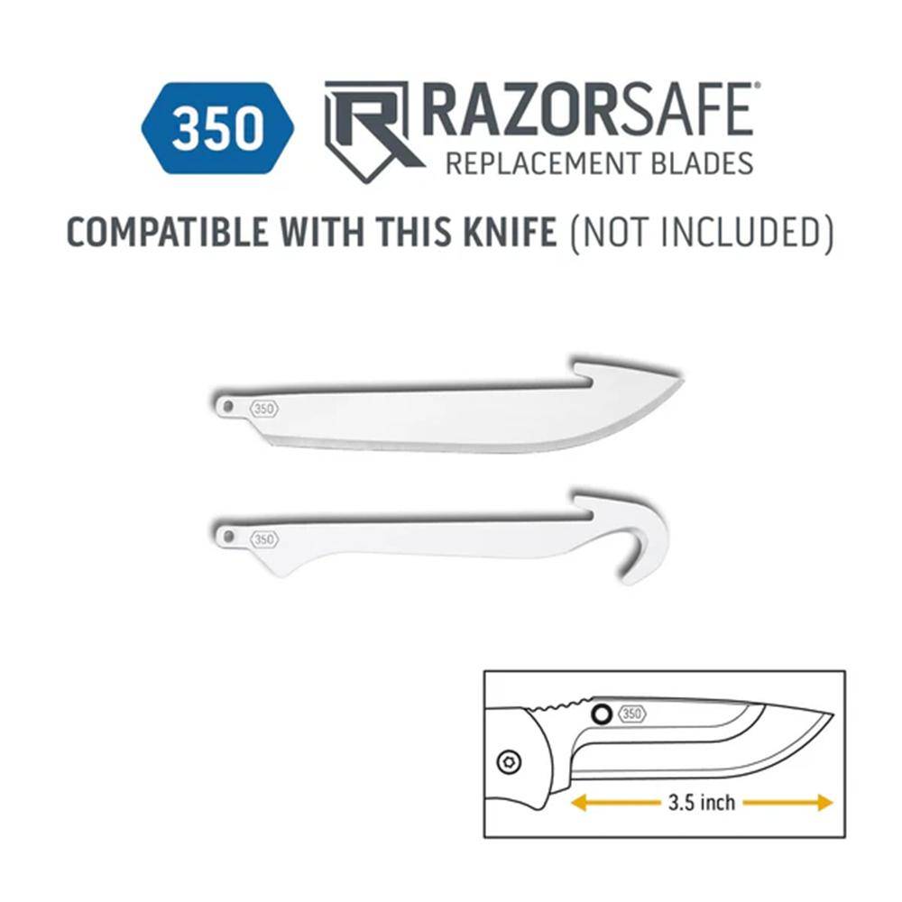 Outdoor Edge RazorEDC Lite Replaceable Blade Folding Knife 3-1/2" Drop Point Blade Orange - Image 5