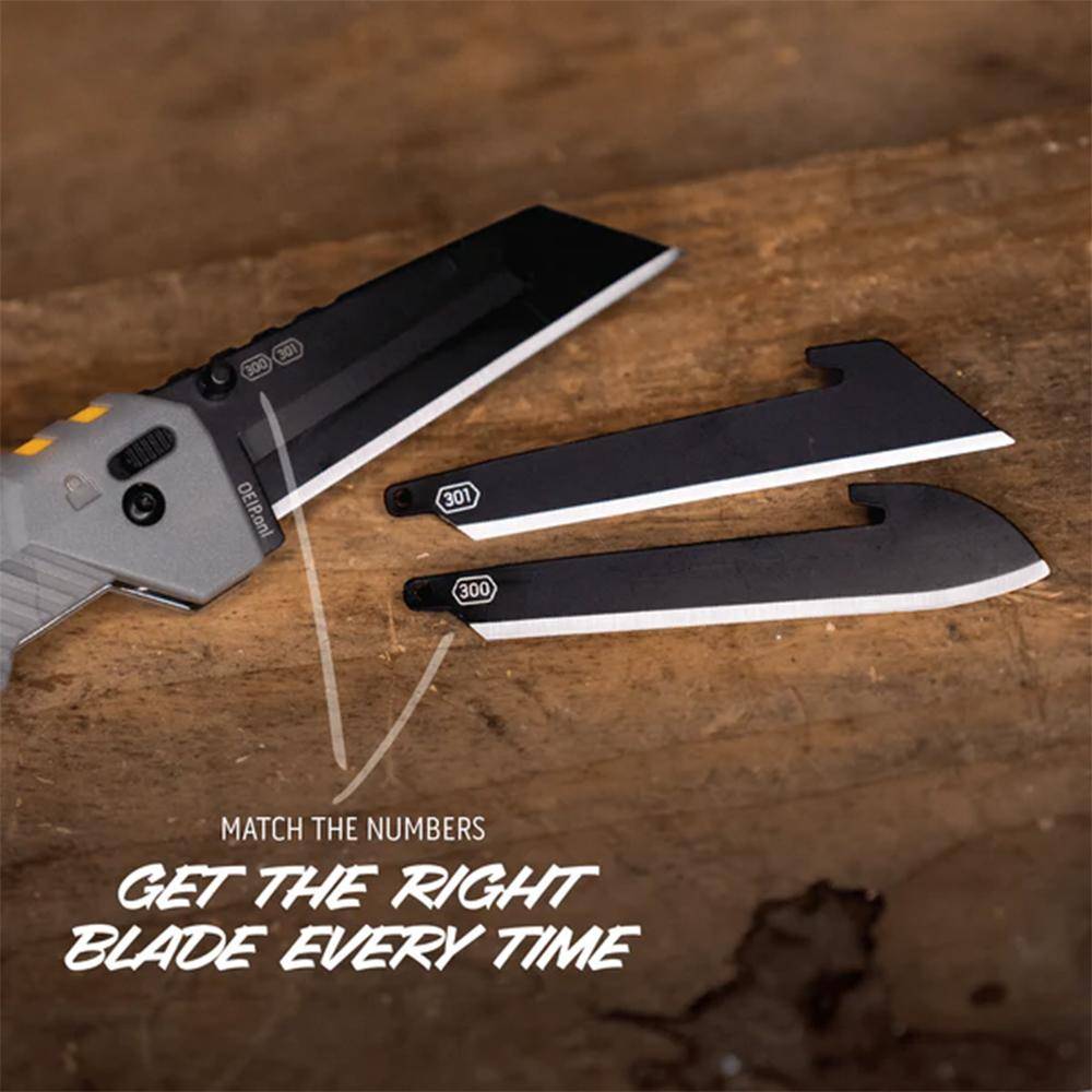 Outdoor Edge Razor XD2 Replaceable Blade 3" Utility Blade Grey - Image 4