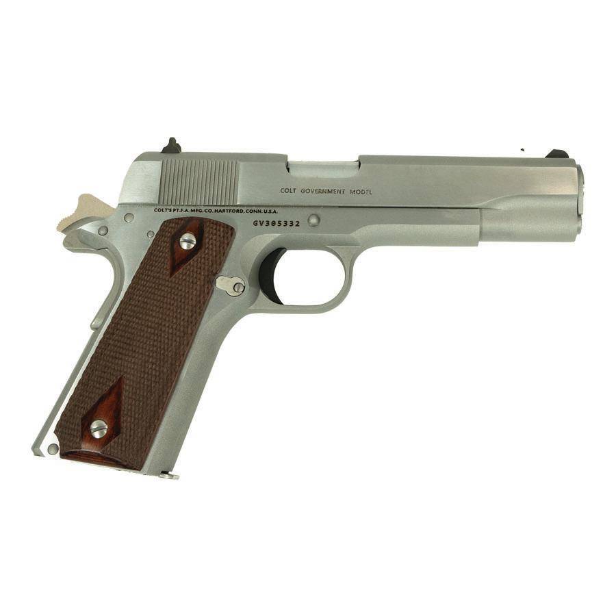 Colt Classic Series Government Model Handgun 9mm Luger 8rd Magazines 5" Stainless Steel DEMO