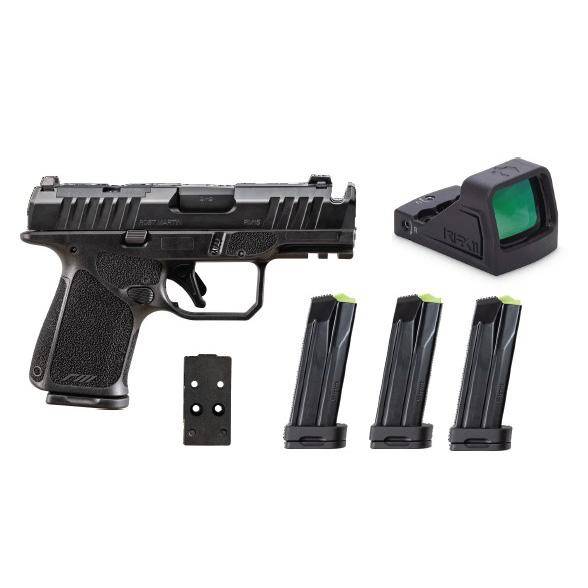 Rost Martin RM1S Comp Handgun Bundle 9mm Luger 15(4)rd Magazines 3.6" Barrel Black Viridian Red Dot Pistol - Image 2