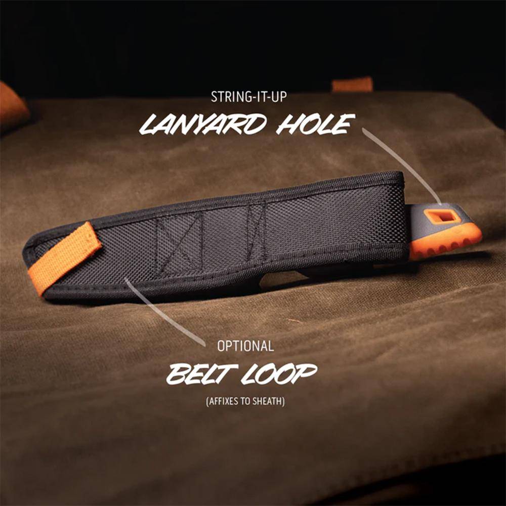 Outdoor Edge Vantex Fixed Knife 3-1/2" Drop Point Blade with Sheath - Image 4