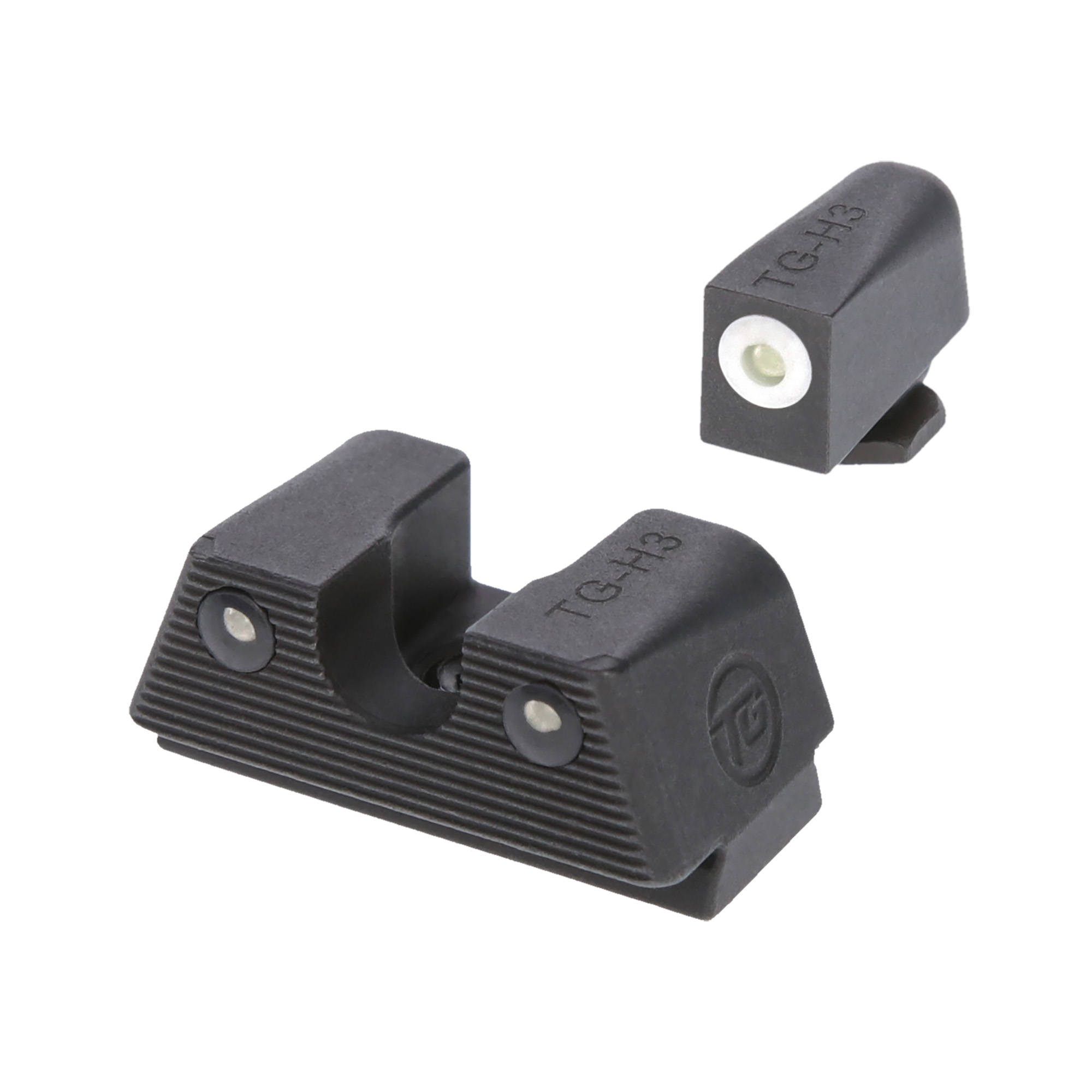 Truglo Tritium Night Sights Low Set Green with White Front Green Rear for Glock - Image 2