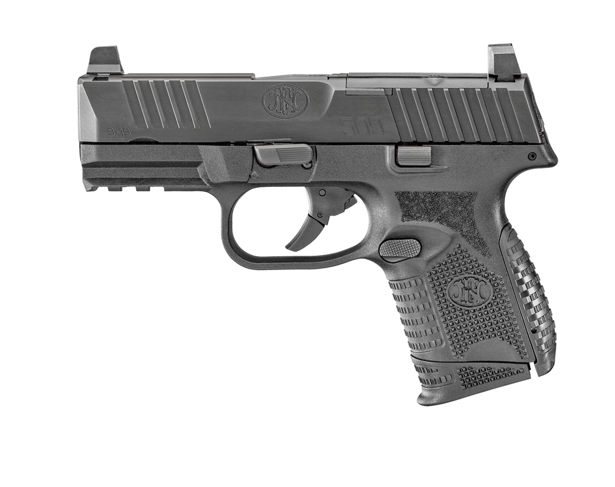 FN 509 Compact MRD Handgun 9mm Luger 12rd & 15rd Magazines (2) 3.7" Barrel Black NMS - Image 2