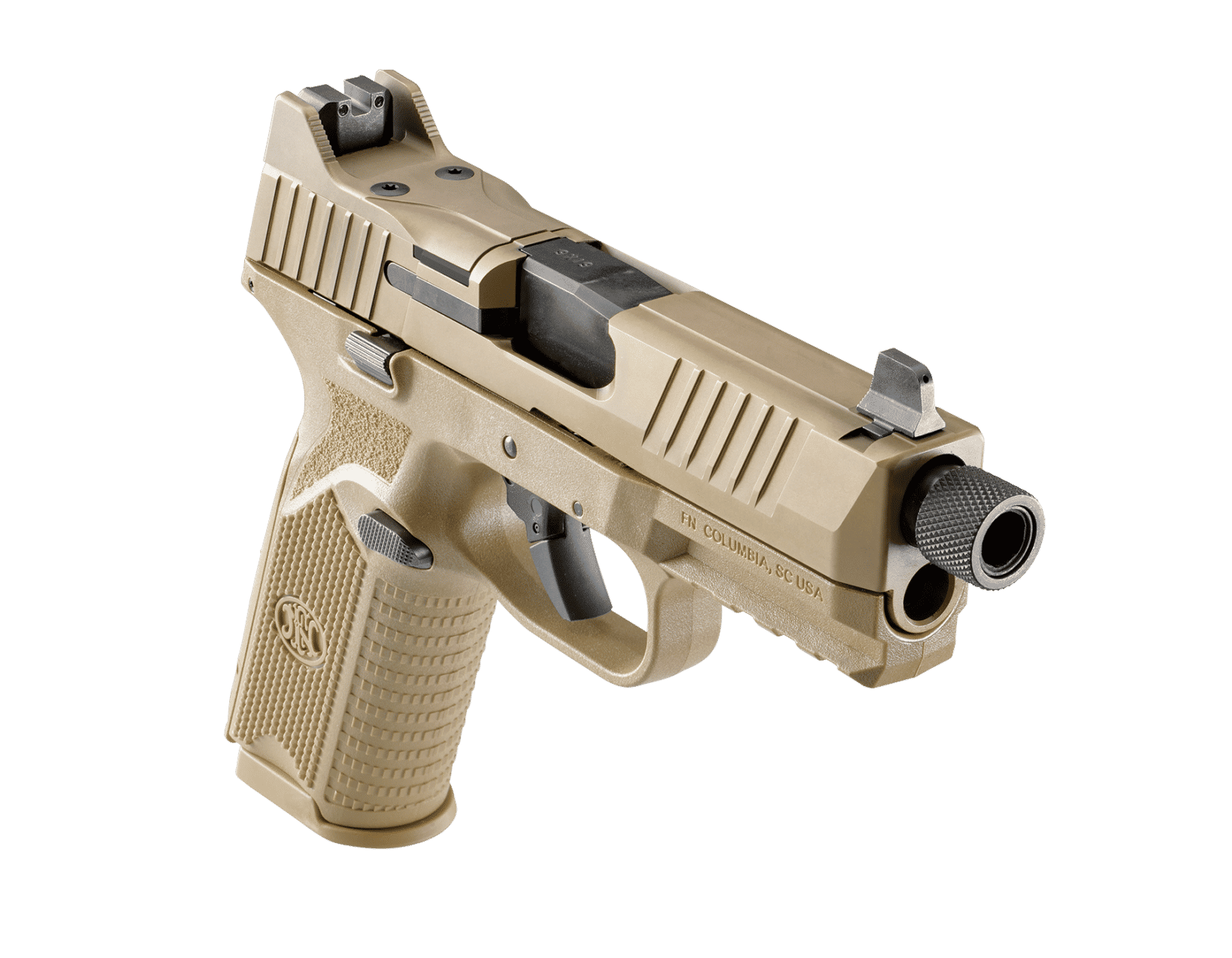FN 509 Tactical Handgun 9mm Luger 10rd Magazines (2) 4.5" Threaded Barrel FDE NMS - Image 2