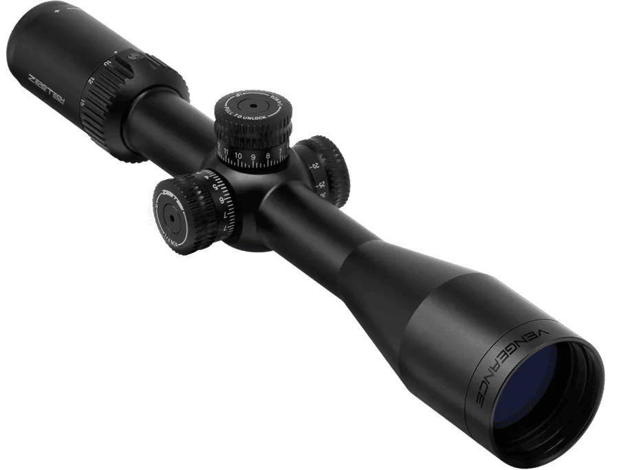 ZeroTech Vengeance Rifle Scope 4-20x50 30mm SFP R3 Non Illum. Black