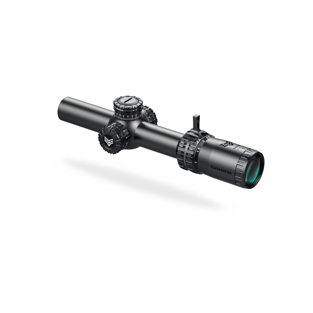 Swampfox Arrowhead LPVO Series Rifle Scope 1-10x24 30mm SFP Green IR MIL Black - Image 3