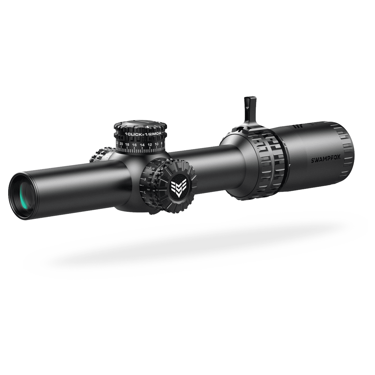Swampfox Arrowhead LPVO Series Rifle Scope 1-10x24 30mm SFP Green IR MIL Black