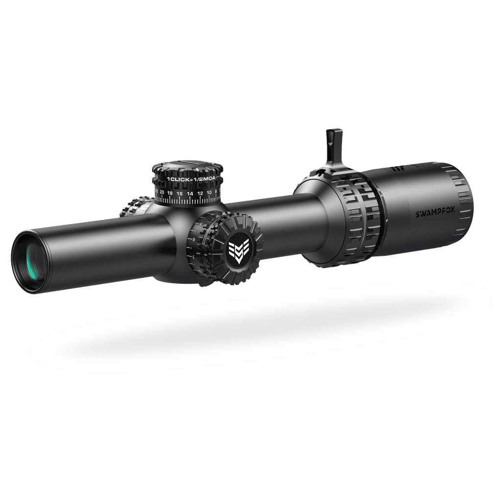 Swampfox Arrowhead LPVO Series Rifle Scope 1-10x24 30mm SFP Green IR MIL Black