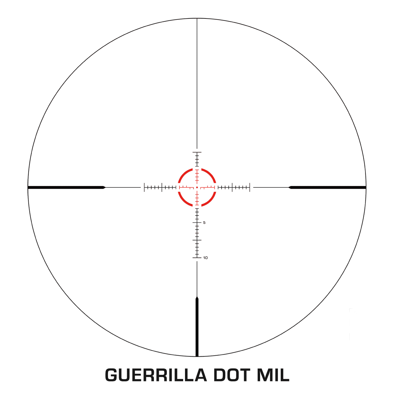 Swampfox Arrowhead LPVO Series Rifle Scope 1-10x24 30mm SFP Green IR MOA Black - Image 2