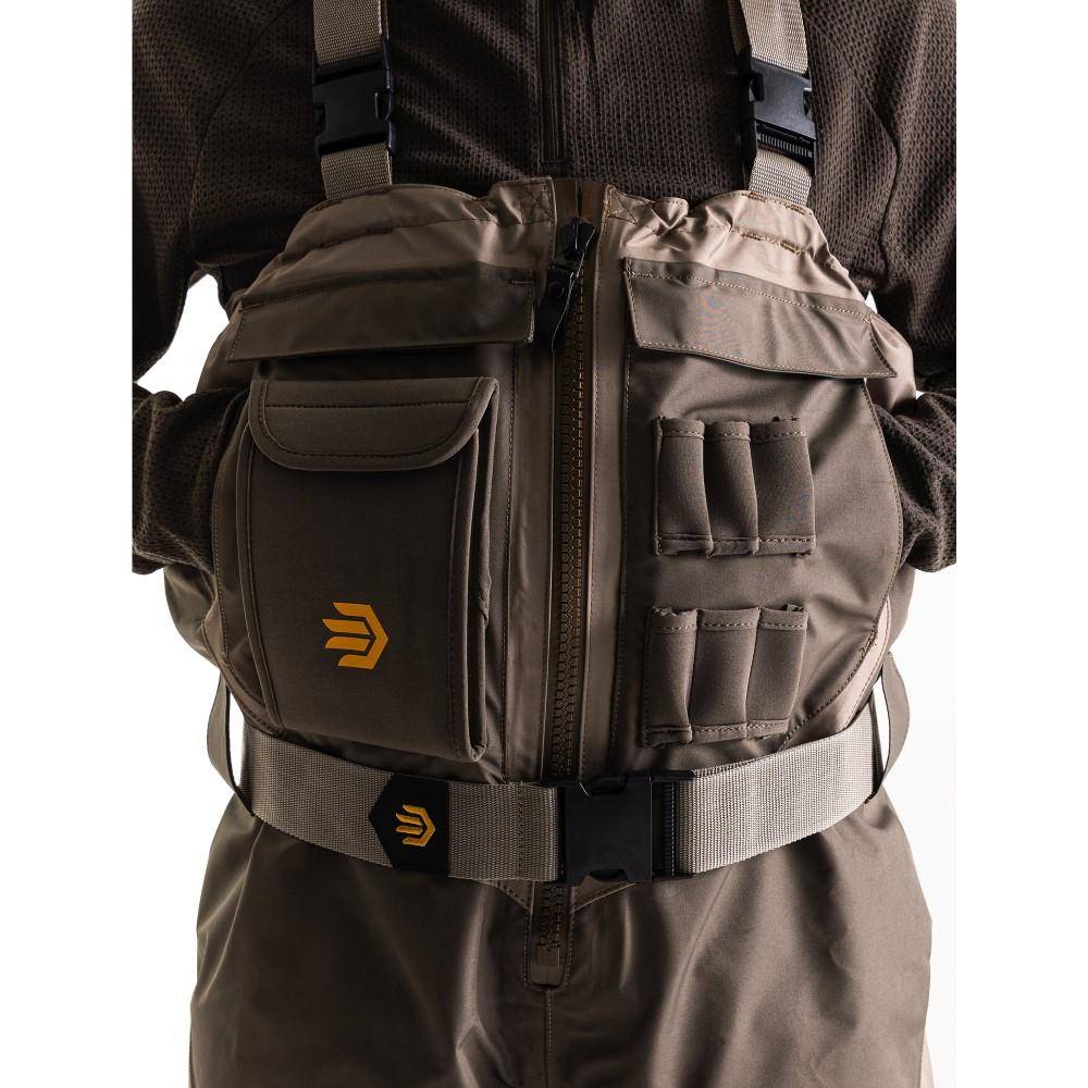 Lacrosse Alpha Agility Select Zip Waders Brown 1600G Size 8 - Image 4