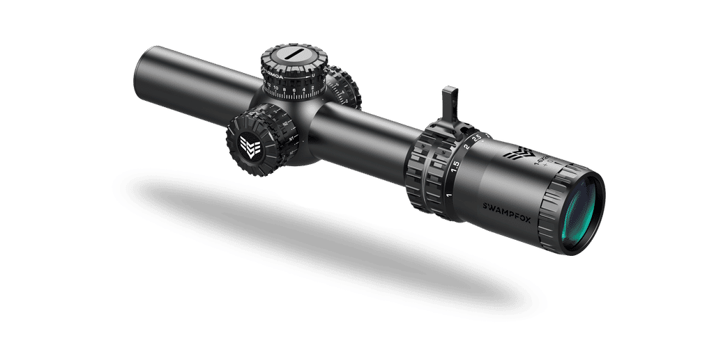 Swampfox Arrowhead LPVO Series Rifle Scope 1-8x24 30mm SFP IR Green MOA Black