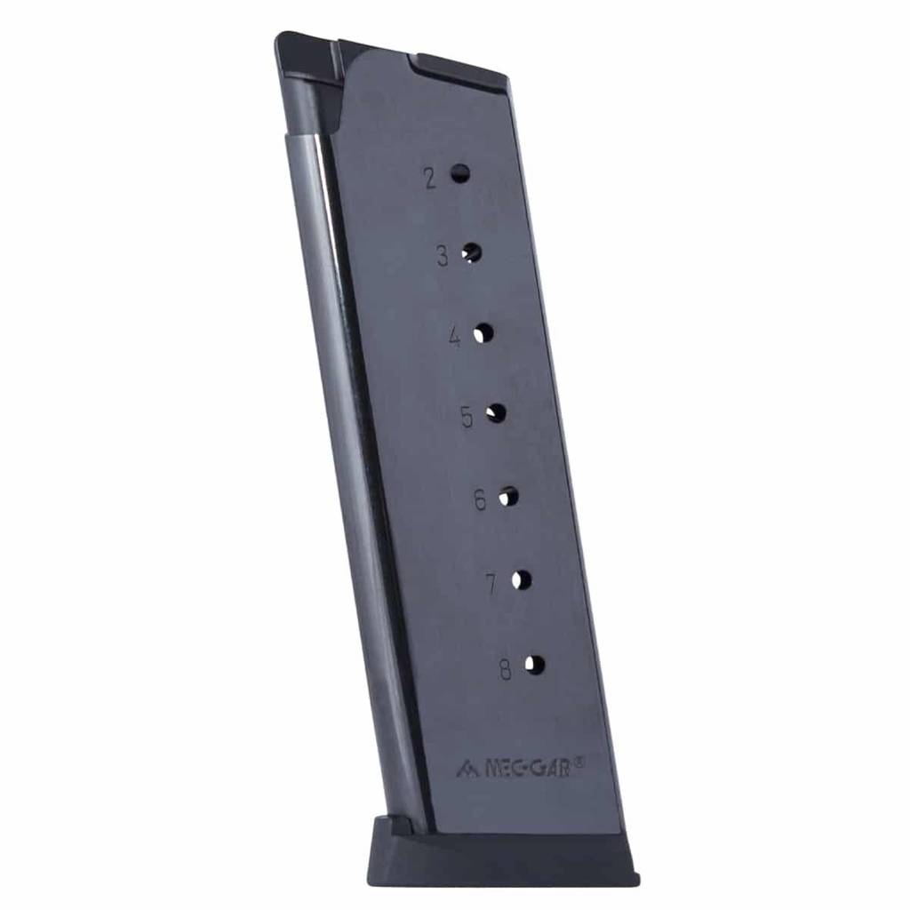 MEC-GAR 1911 Full Size Magazine .45 ACP Nickel 8/rd