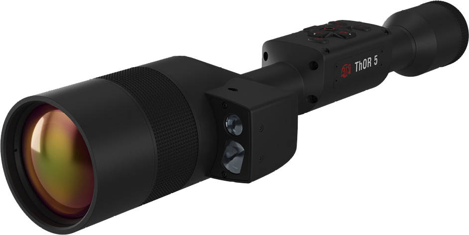 ATN Thor 5 LRF Thermal Rifle Scope 5-50x 640x480 12 Micron Black