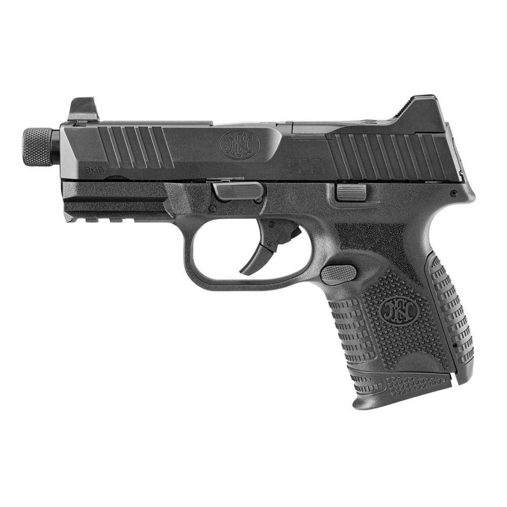 FN 509 Compact Tactical Handgun 9mm Luger 12rd & 24rd Magazines (2) 4.32" Barrel Black - Image 2
