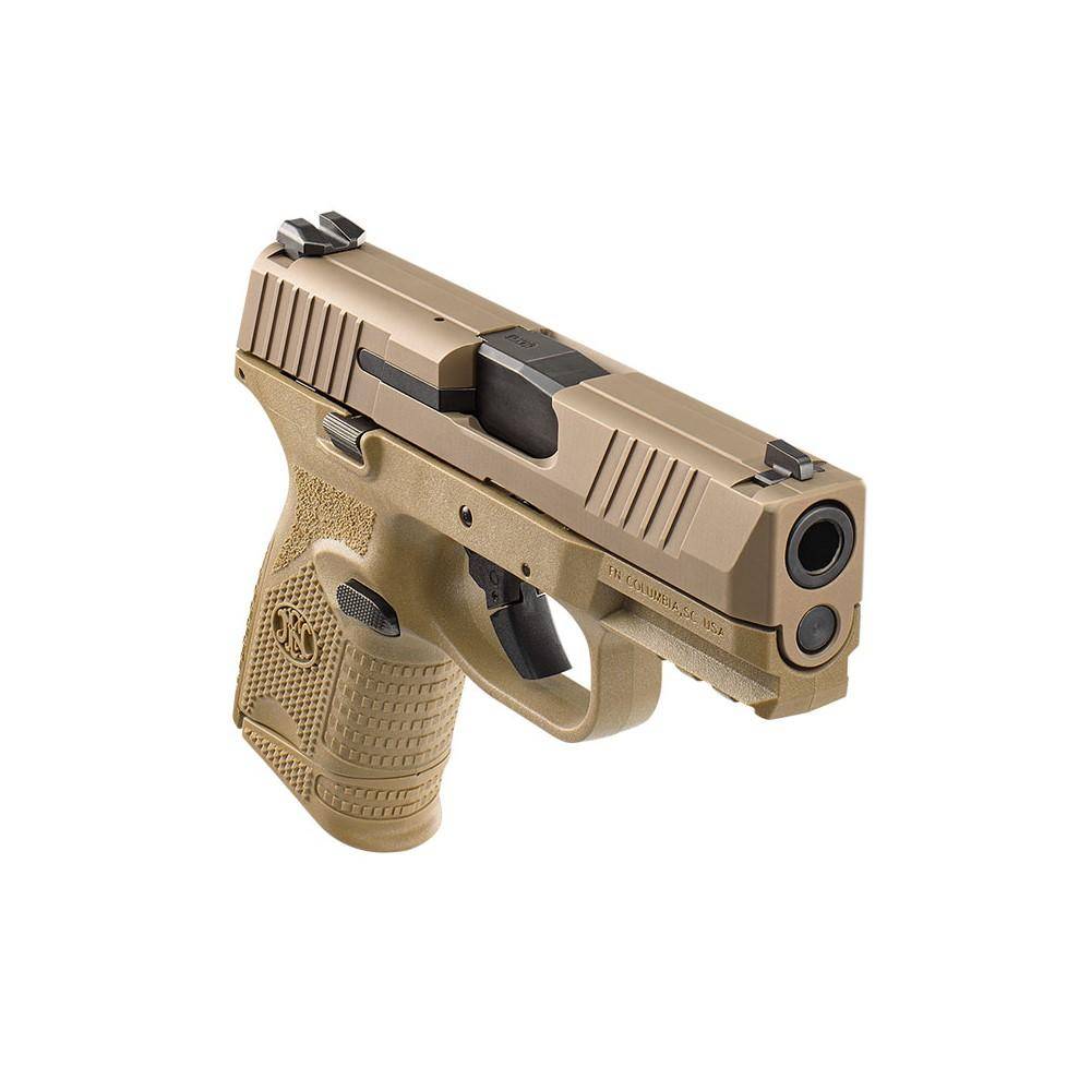 FN 509 Compact Handgun 9mm Luger 12rd & 15rd Magazines (2) 3.7" Barrel FDE NMS - Image 3