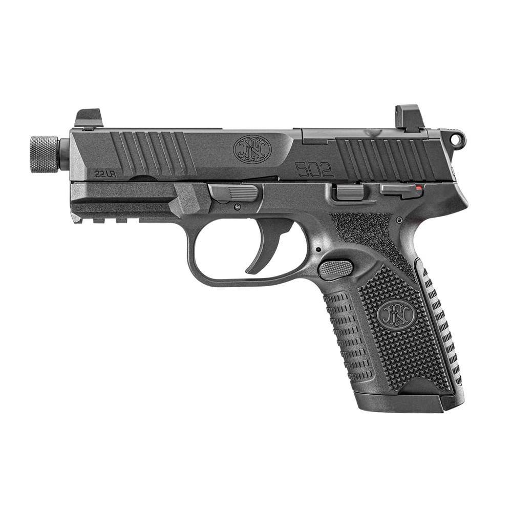 FN USA 502 Tactical Handgun .22 LR 10rd Magazines (2) 4.6" Threaded Barrel Black - Image 2