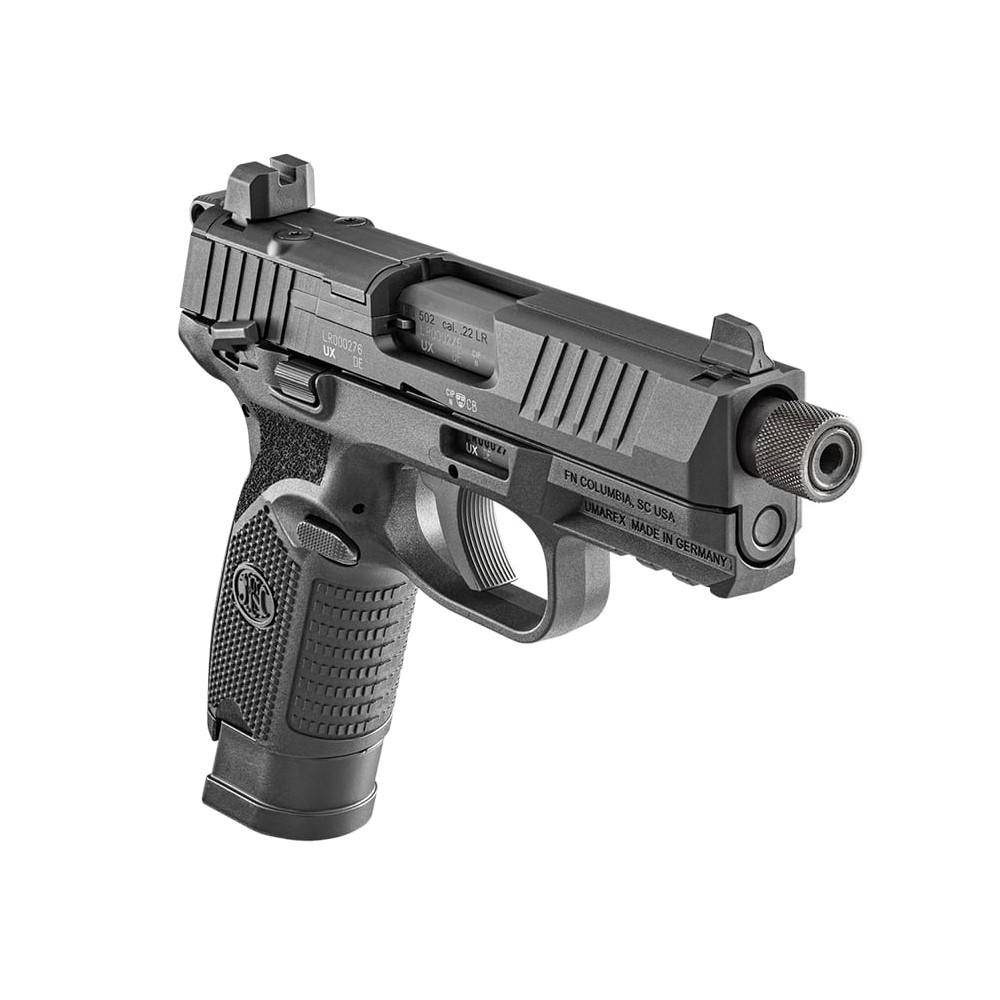 FN USA 502 Tactical Handgun .22 LR 10rd Magazines (2) 4.6" Threaded Barrel Black - Image 3