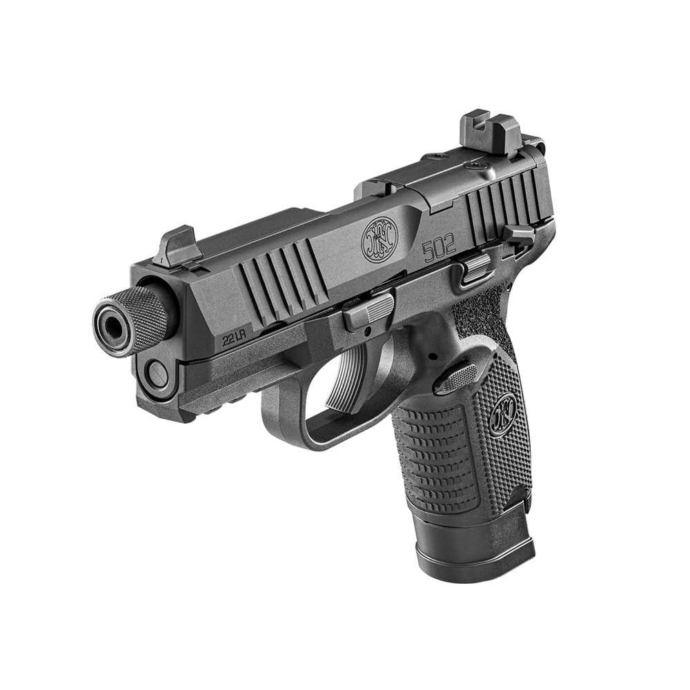 FN USA 502 Tactical Handgun .22 LR 10rd Magazines (2) 4.6" Threaded Barrel Black - Image 4