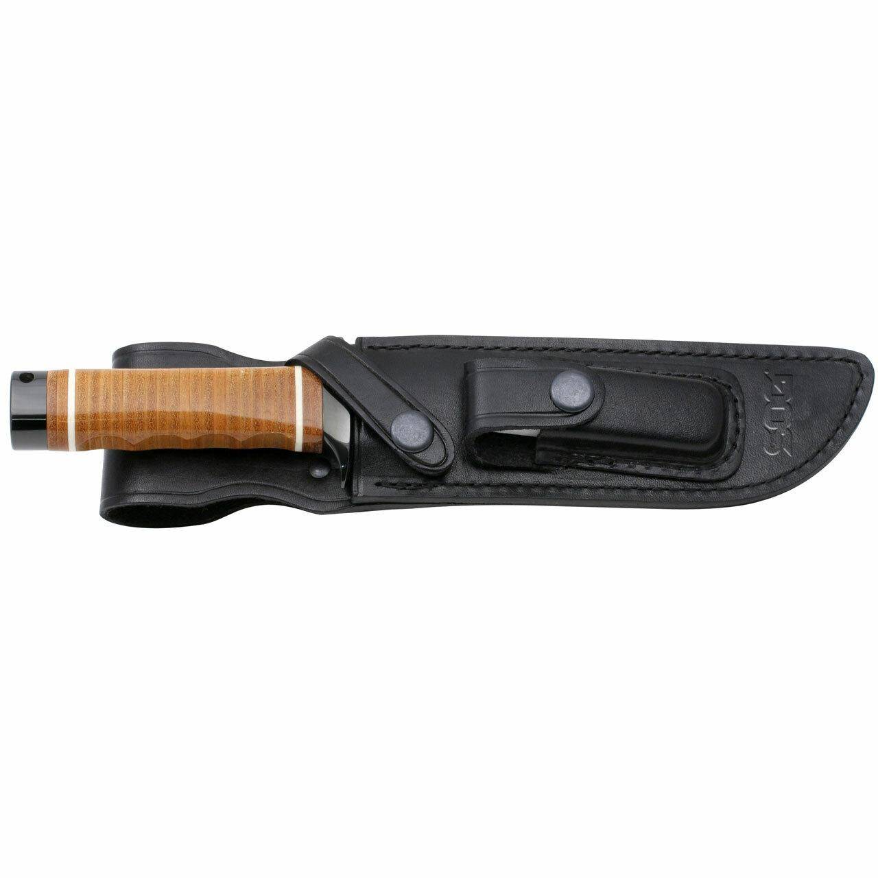 SOG Super SOG Bowie Knife 7.5" Blade Brown Leather - Image 4