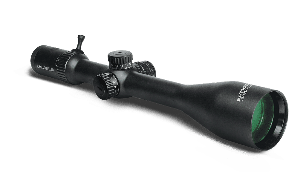 Konus Absolute Rifle Scope 5-40x56 Zoom 30mm SFP 550 Ballistic Reticle Illum - Black