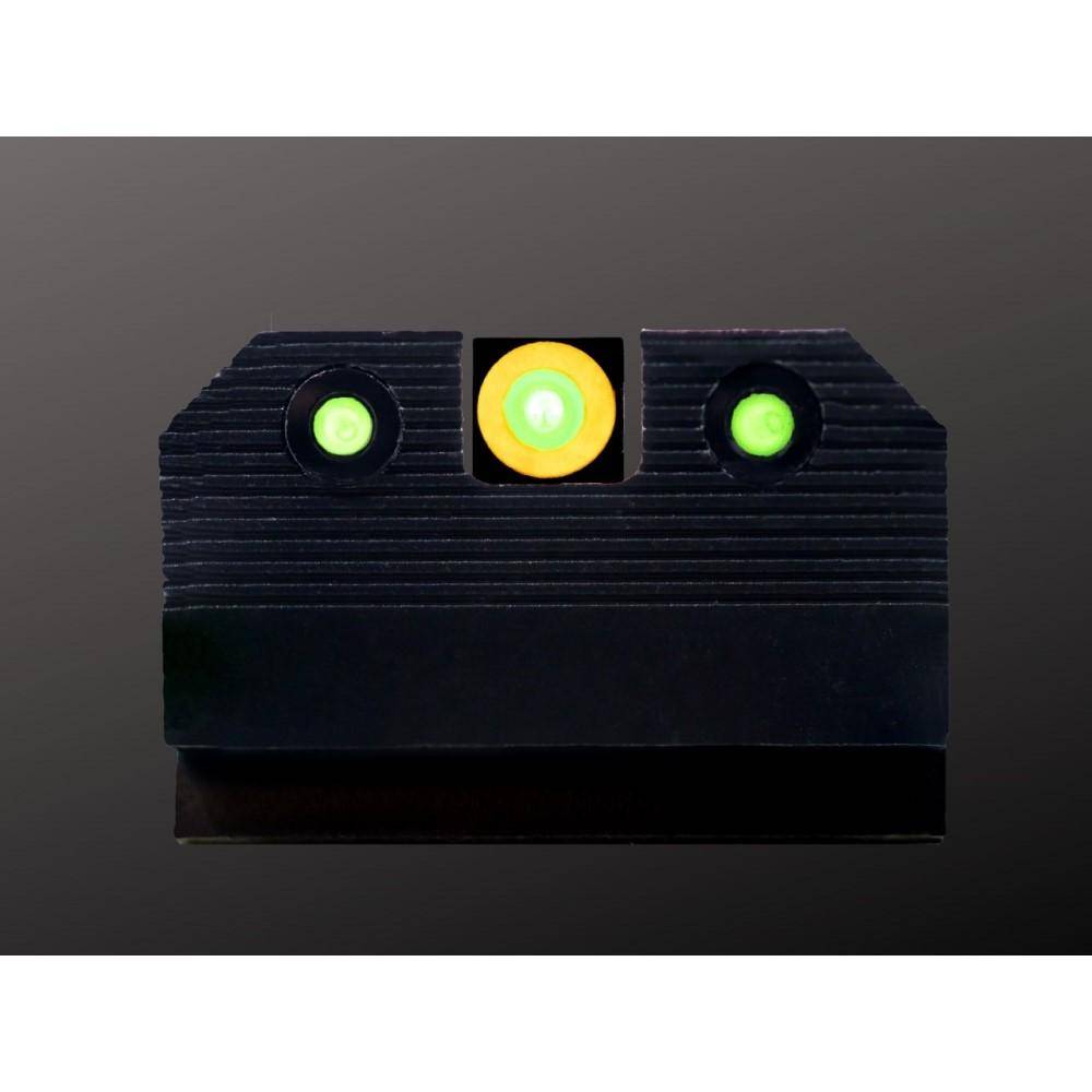 XS Sight Systems R3D 2.0 Suppressor Height Night Sights for Glock 20/21/29/30/30S/37/41 Orange Front with Black Rear - Image 2