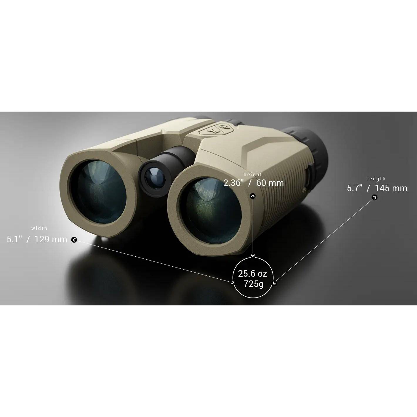 ATN Rangefinder Binocular 10x42 Laser Ballistics 2000m w/Bluetooth - Image 3