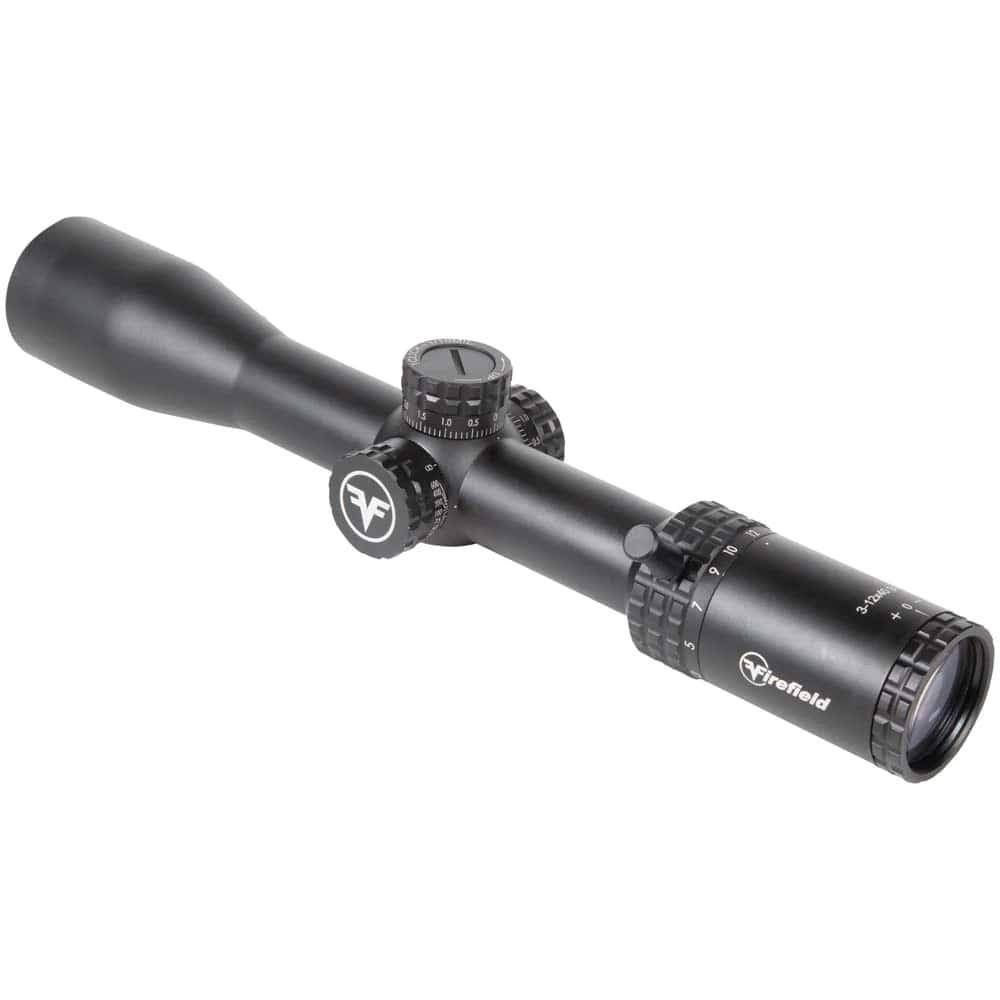 Firefield RapidStrike Rifle Scope 3-12x40 30mm SFP Mil Hash Non Illum. Black - Image 3
