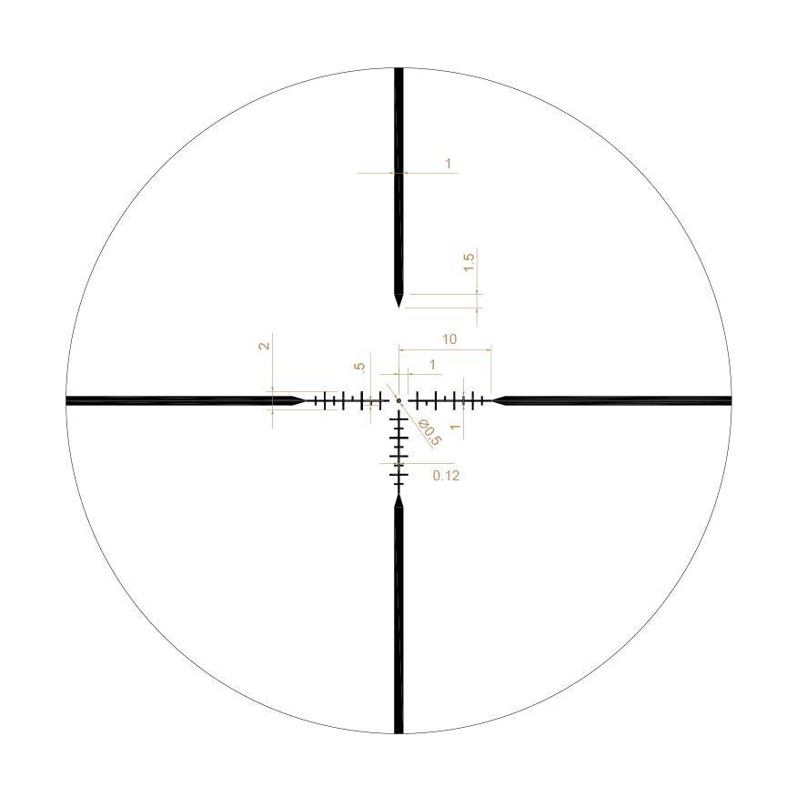 Riton X1 Primal Rifle Scope - 4-16x44 1" SFP RUT non illum Black - Image 5