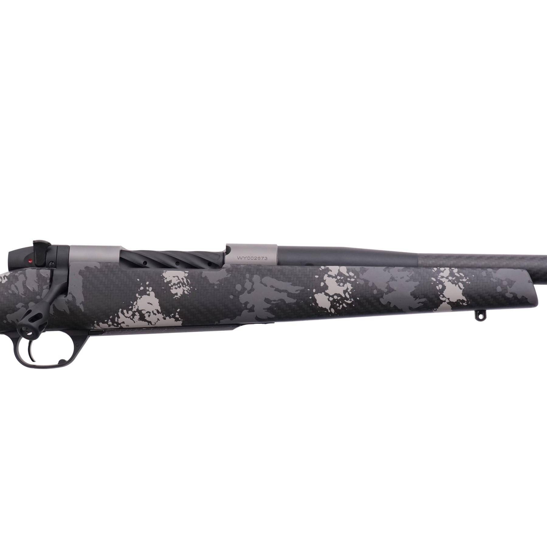 Weatherby Mark V Backcountry 2.0 Ti Carbon 6.5 Wby RPM Rifle 4rd Magazine 26" Barrel Grey and White - Image 3