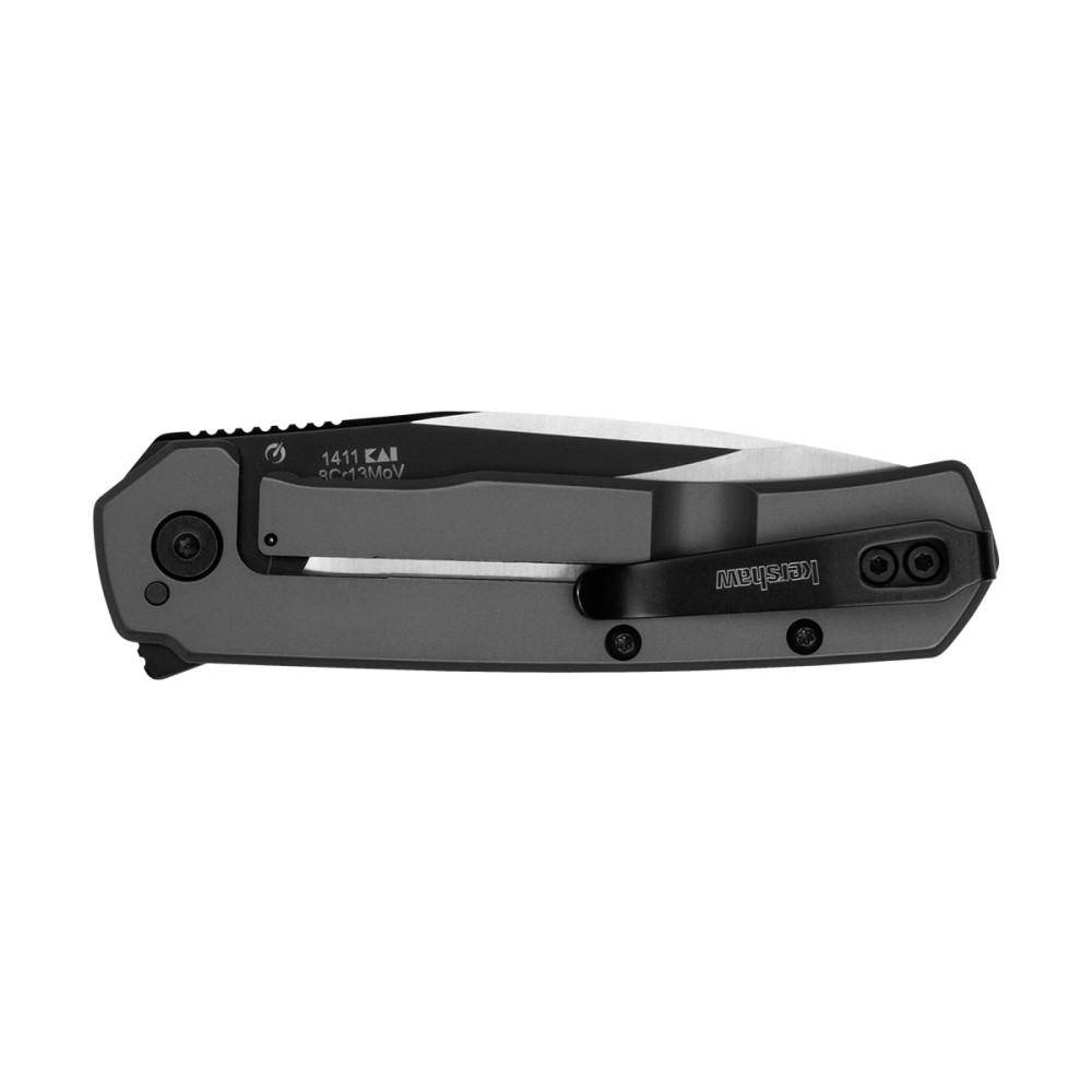 Kershaw Thermal Folding Knife 3" Drop Point Blade Grey - Image 2